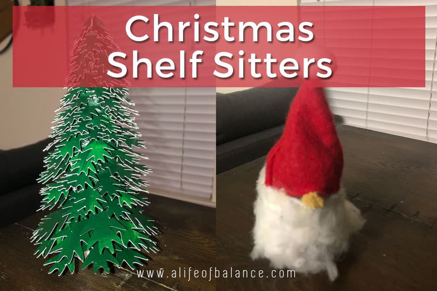 Christmas Tree Shelf Sitter from Old Furniture Leg A Life of Balance